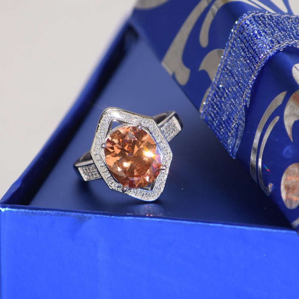 Women's Sterling Silver Gemstone Ring